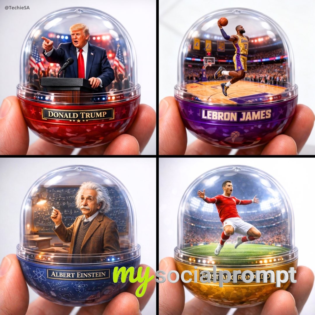 nanobanana prompt: Cinematic Gashapon Diorama with Hyper-realistic Detail
