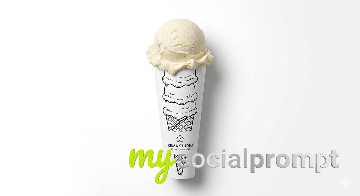 nanobanana prompt: Minimal Food Packaging Composition: Real vs. Line Art Illustration 3