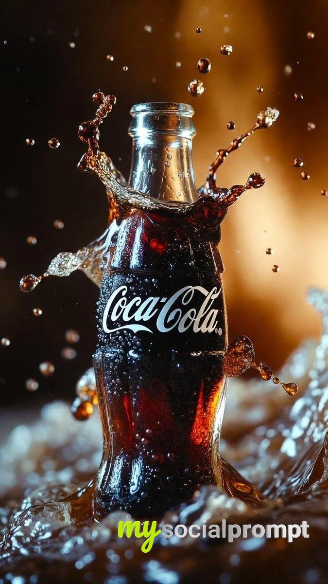 nanobanana prompt: Hyper-realistic Pepsi Black Cinematic Product Photography - AI Prompt Image 4
