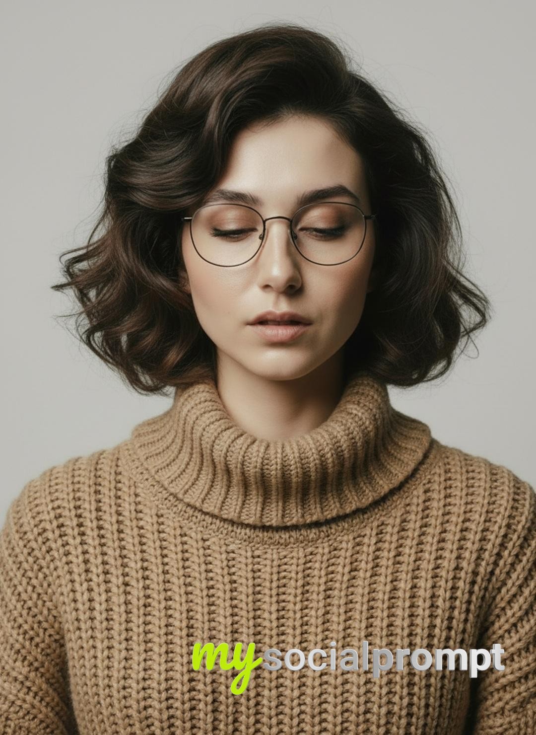nanobanana prompt: Minimalist Scandinavian Fashion Studio Portrait — Calm Editorial Autumn 4
