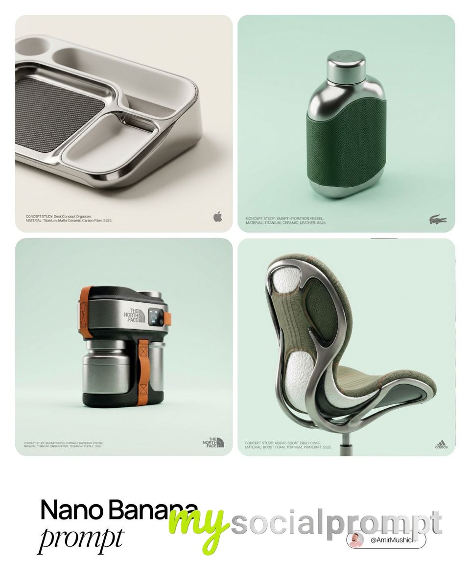 nanobanana prompt: Glossy Editorial Concept Art of Sculptural Functional Object