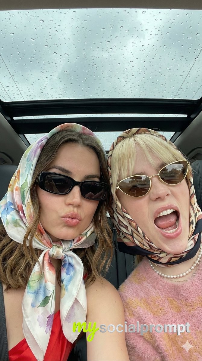 nanobanana prompt: Rainy Car Selfie: Retro-Chic Portraiture with Cinematic Lighting