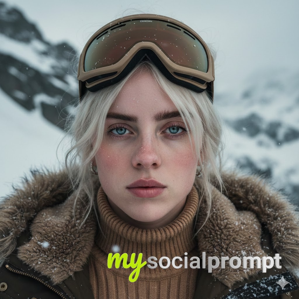 nanobanana prompt: Alpine Portrait with Cinematic Lighting & Hyper-detailed Textures