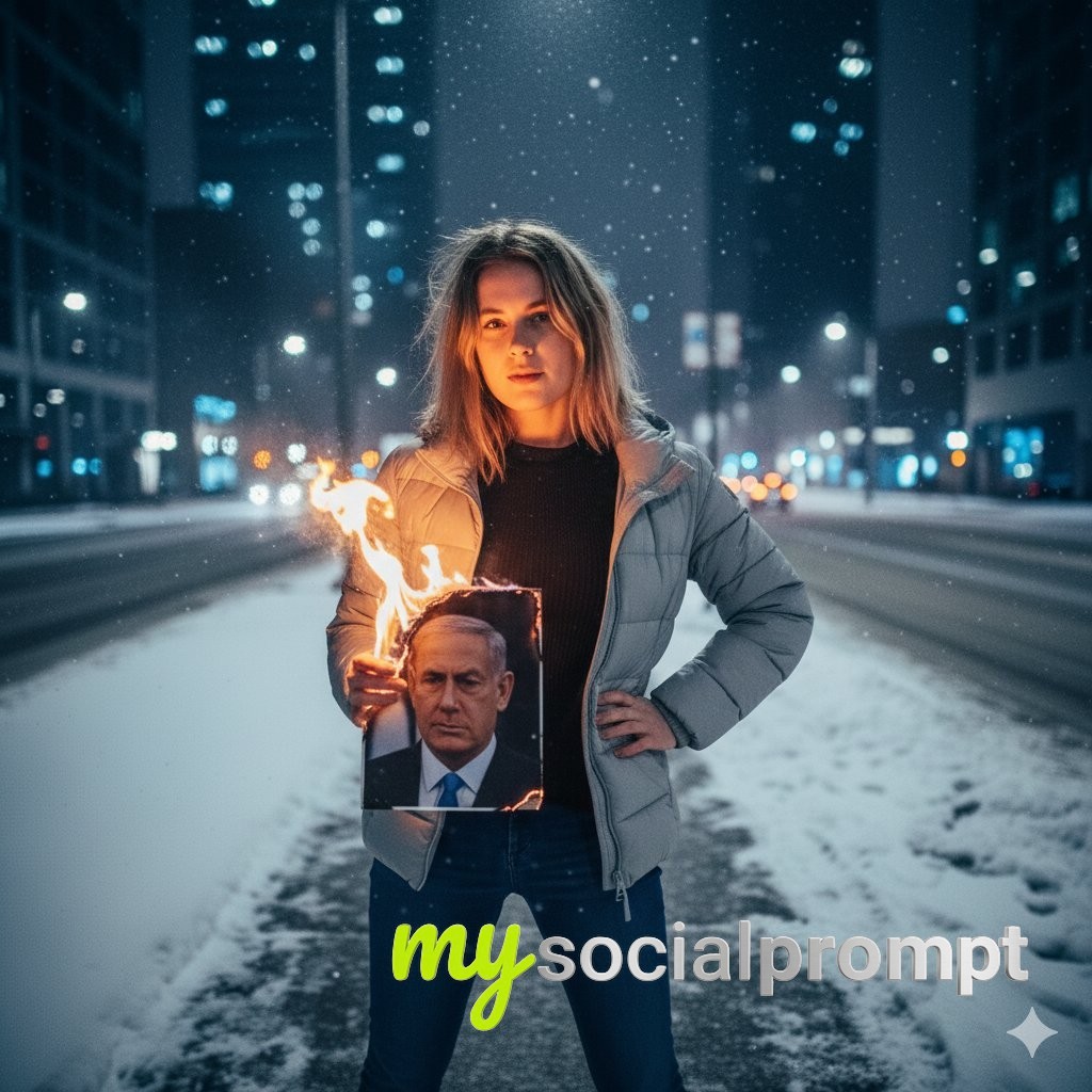 nanobanana prompt: Photorealistic Political Defiance with Cinematic Lighting 2