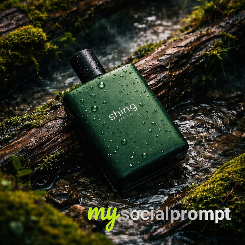 nanobanana prompt: Macro Product Photography with Natural Forest Lighting 2