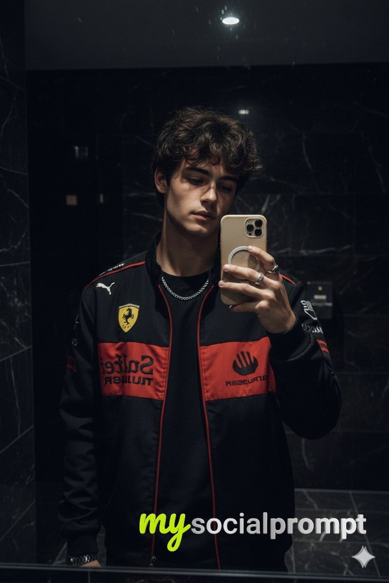 nanobanana prompt: Hyper-realistic Mirror Selfie with Cinematic Lighting