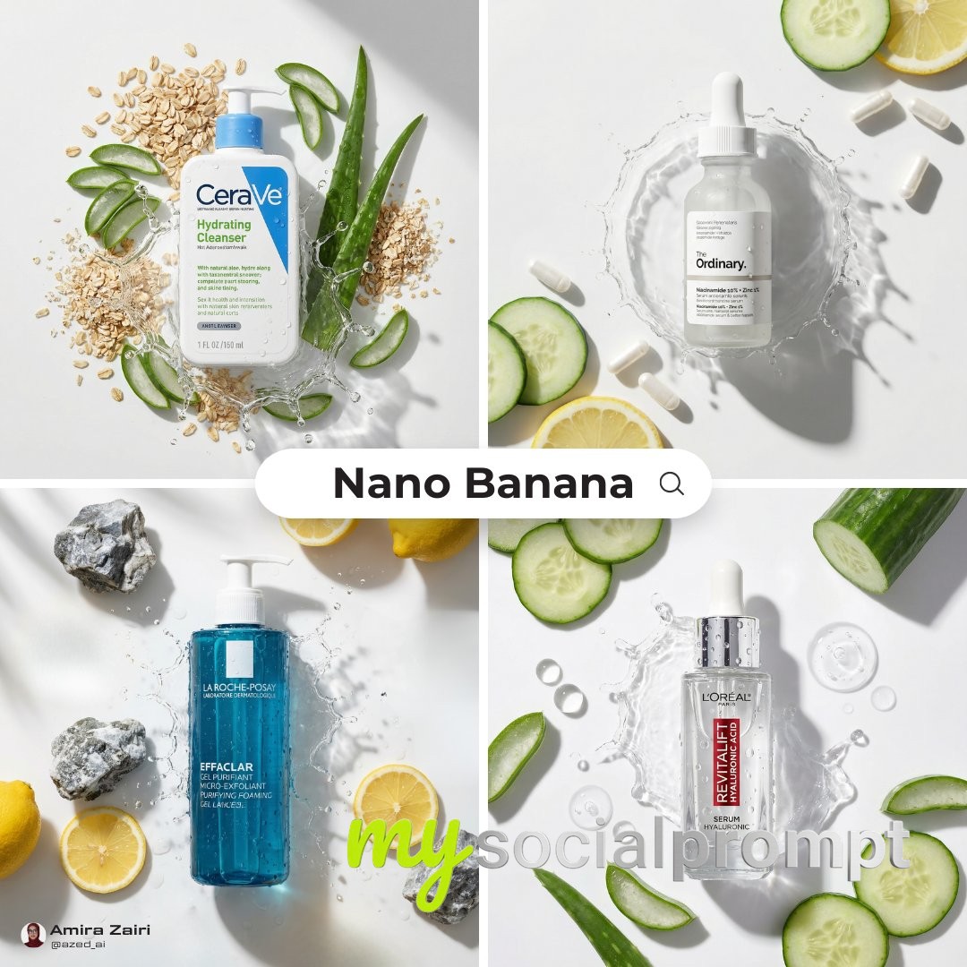 nanobanana prompt: Hyper-realistic Macro Product Photography with Cinematic Lighting