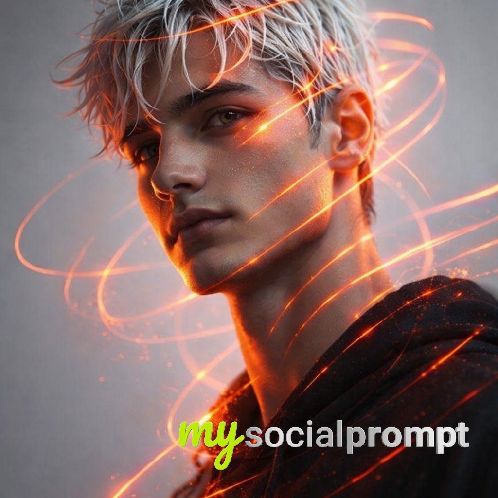 nanobanana prompt: Futuristic Portrait with Cinematic Lighting & High-Tech Glow