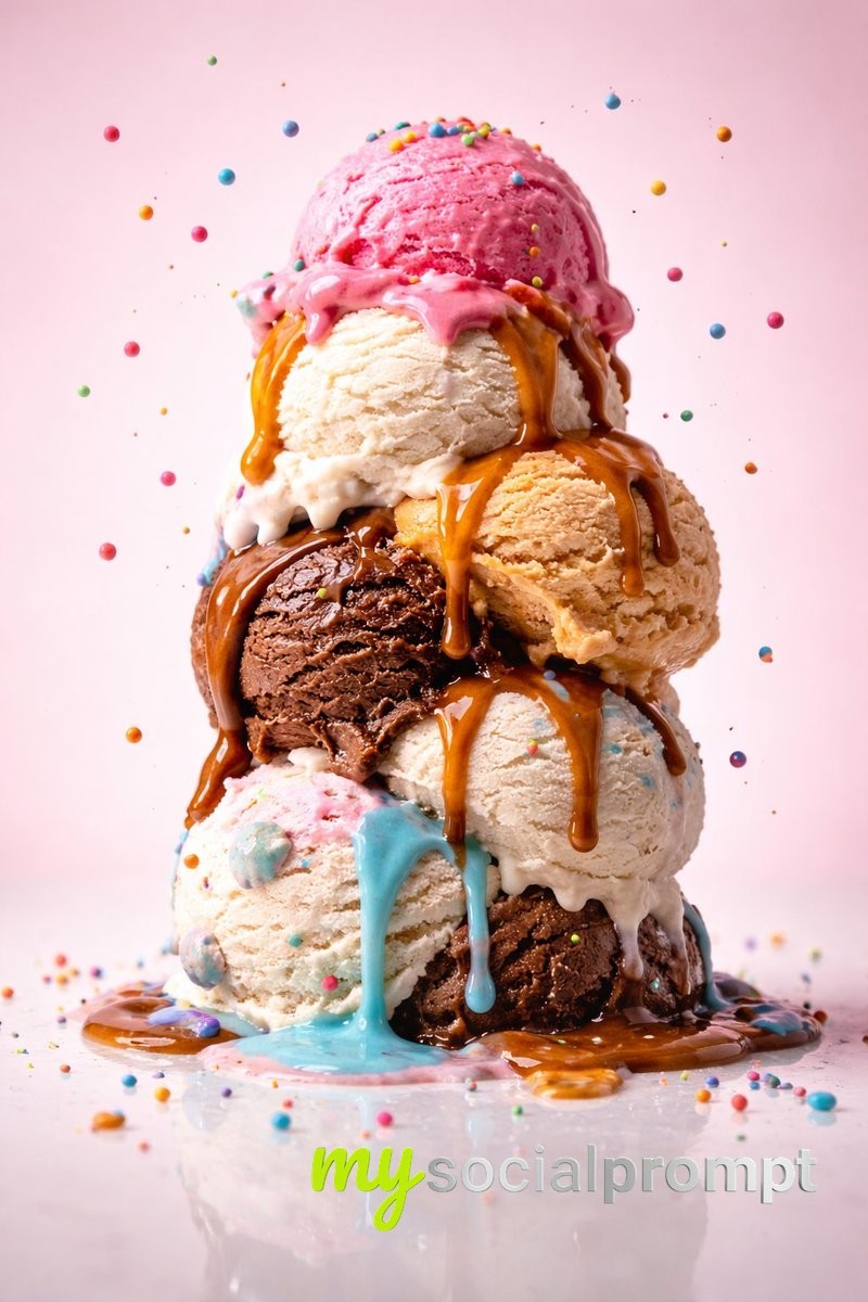 nanobanana prompt: Hyperreal Food Photography with Frozen Motion & Studio Lighting 4