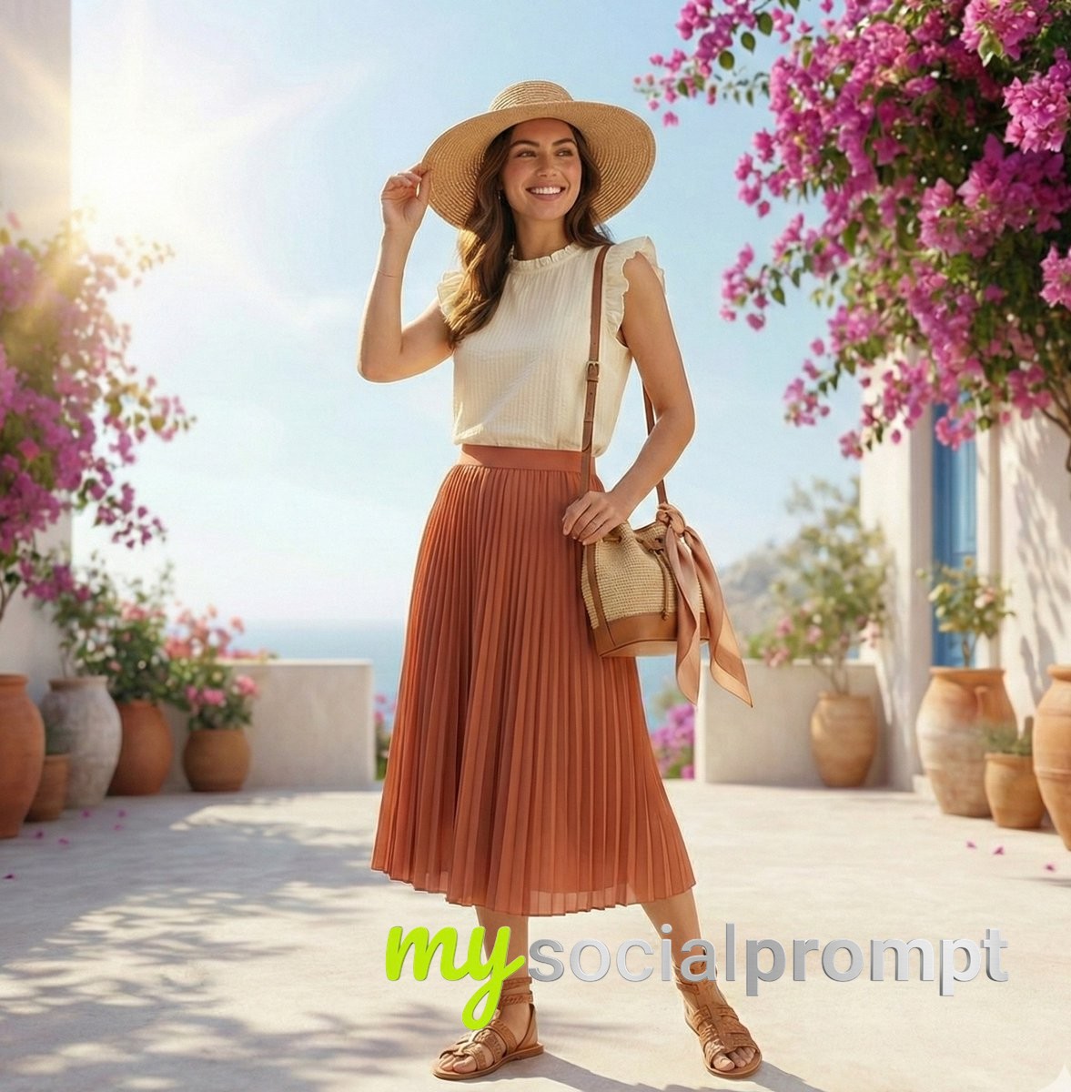 nanobanana prompt: High-Fashion Summer Infographic with Exploded Circular Composition 2