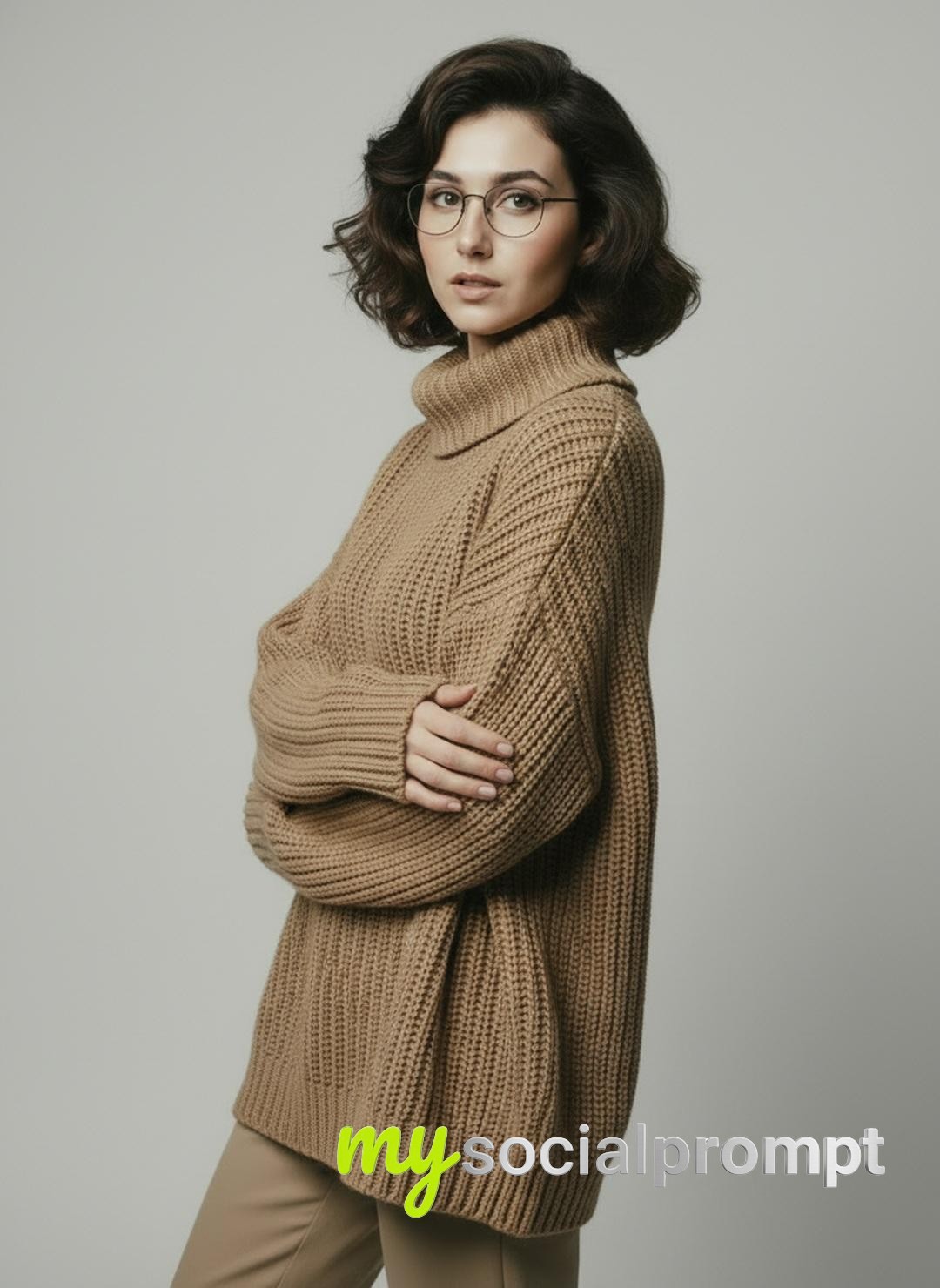 nanobanana prompt: Minimalist Scandinavian Fashion Studio Portrait — Calm Editorial Autumn 3
