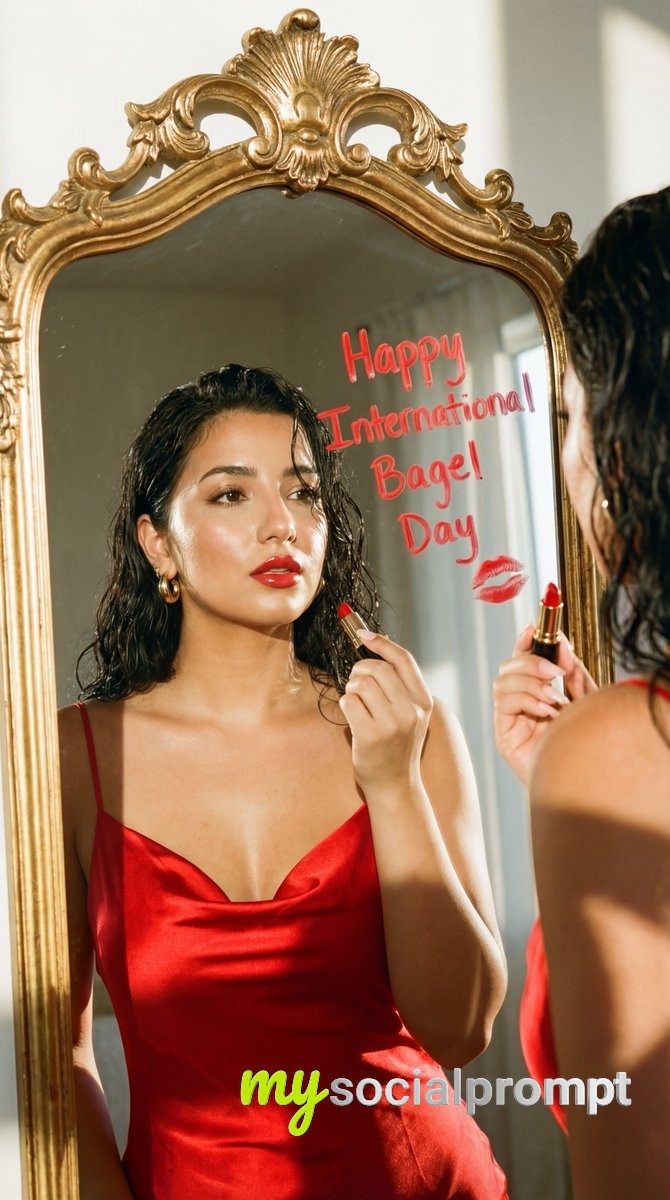 nanobanana prompt: Luxury Fashion Editorial with Cinematic Lighting & Vintage Mirror