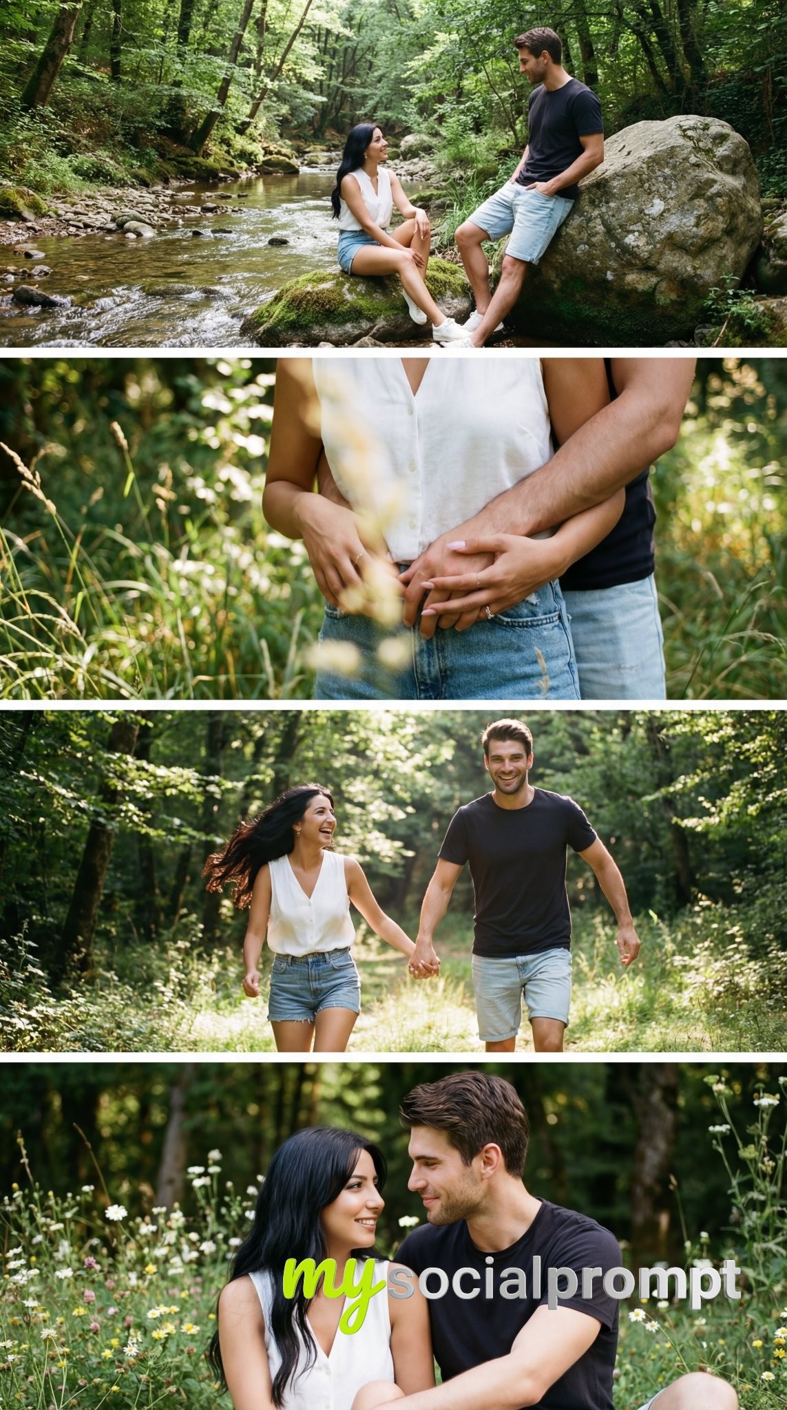 nanobanana prompt: Photoreal Candid Couple Story with 35mm Film Aesthetic