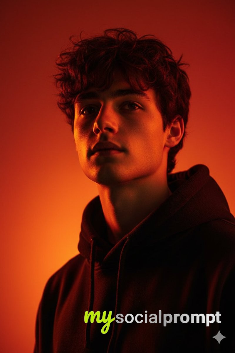 nanobanana prompt: Heroic Cinematic Portrait with Chiaroscuro Lighting - AI Prompt Image 2