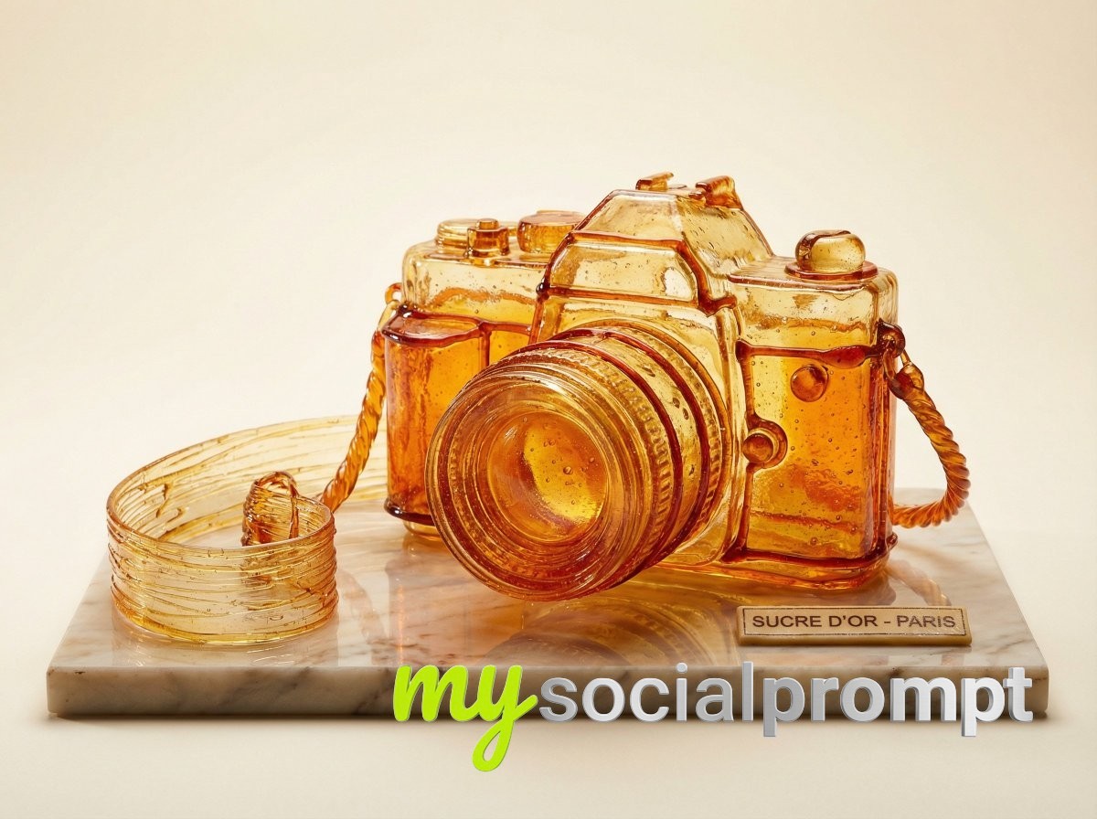 nanobanana prompt: Sugar Sculpture Product Design in Cinematic Patisserie Lighting 4