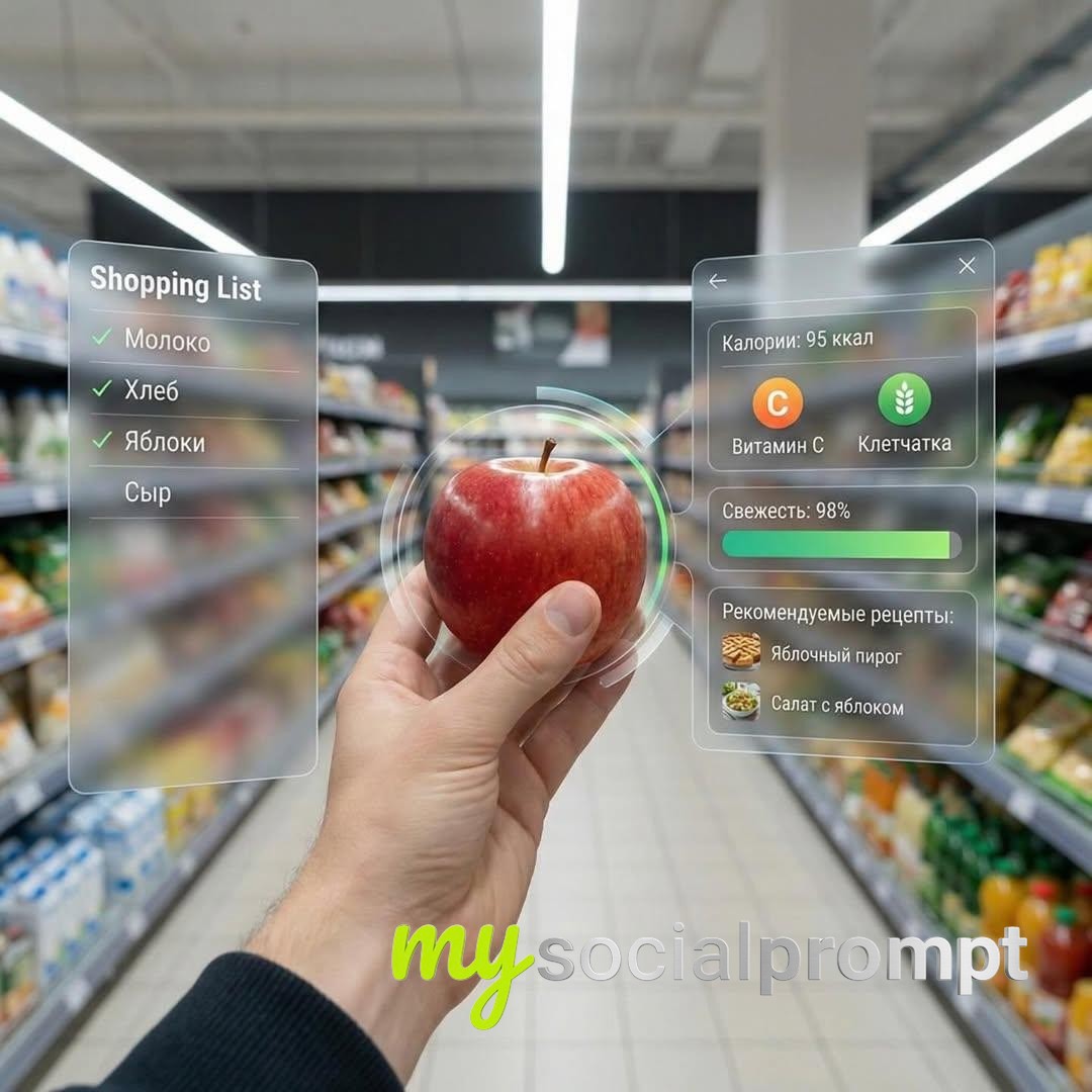 nanobanana prompt: Hyper-realistic AR Supermarket Scene with Fanta UI 2