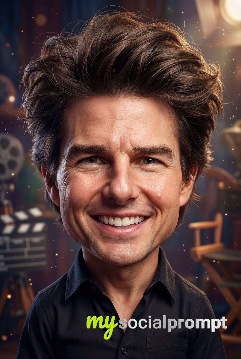 nanobanana prompt: Whimsical Hyperrealistic Baby Caricature with Cinematic Lighting 4