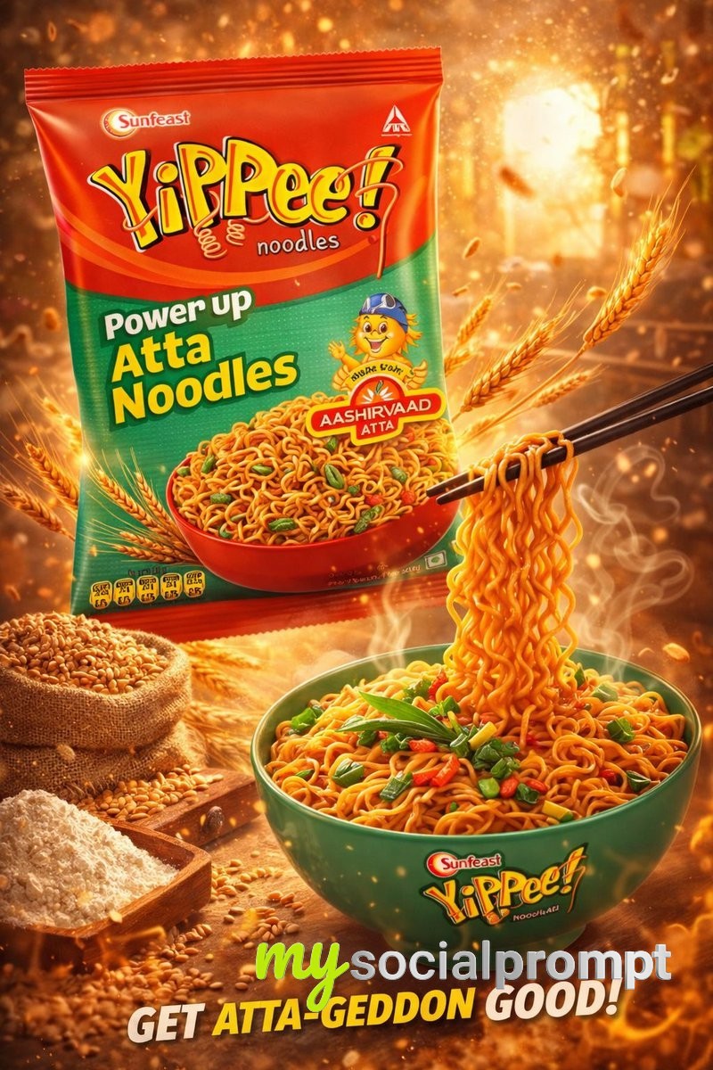 nanobanana prompt: Cinematic Food Ad with Hyper-realistic Noodles & Dynamic Lighting - AI Prompt Image 3