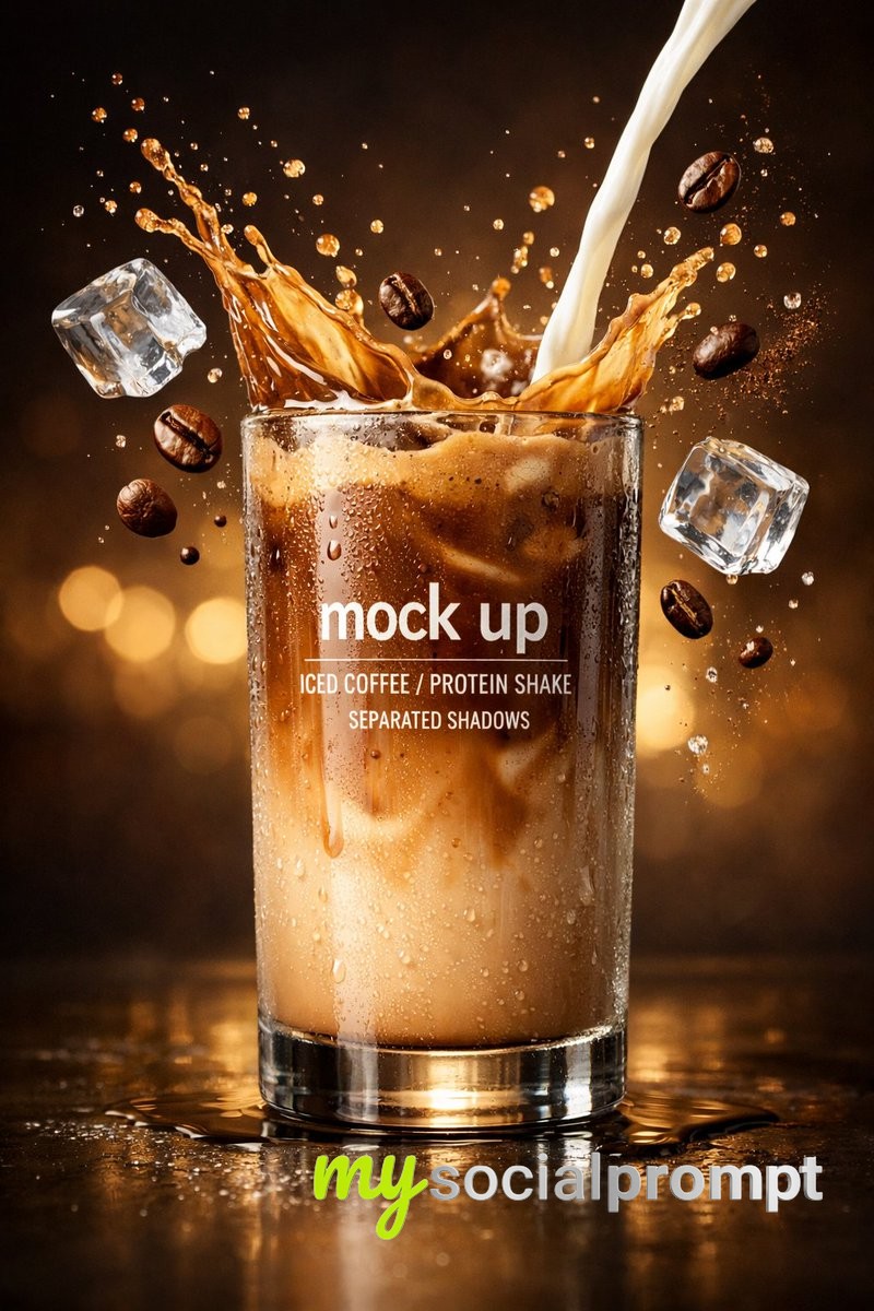 nanobanana prompt: Hyper-realistic Beverage Photography with Cinematic Studio Lighting 3