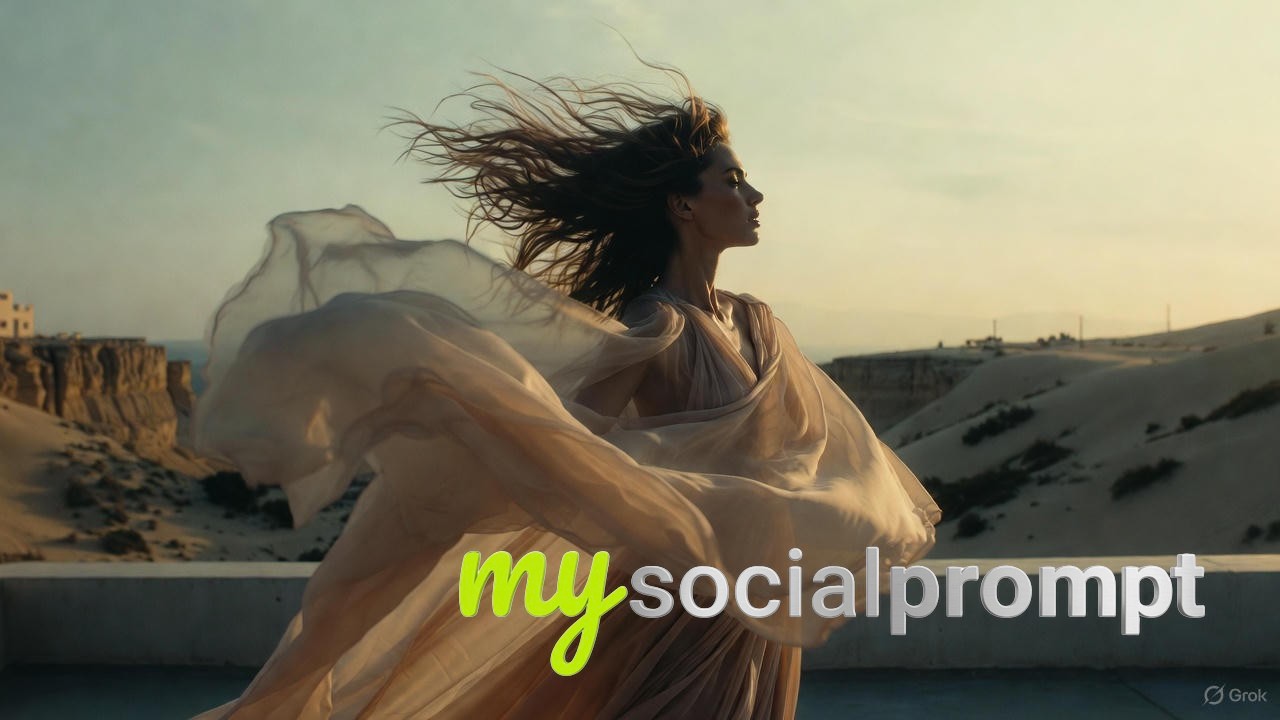 nanobanana prompt: Cinematic Fashion Motion Shot with Flowing Fabrics 2