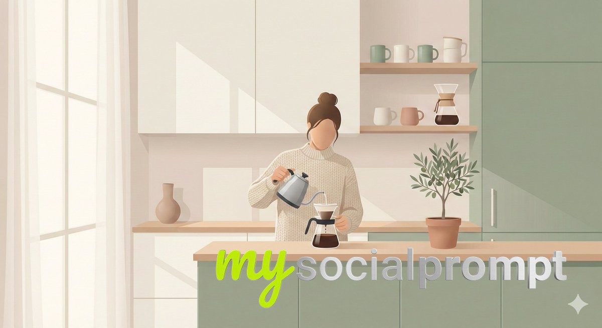 nanobanana prompt: Scandinavian Minimal Illustration with Muted Pastel Palette