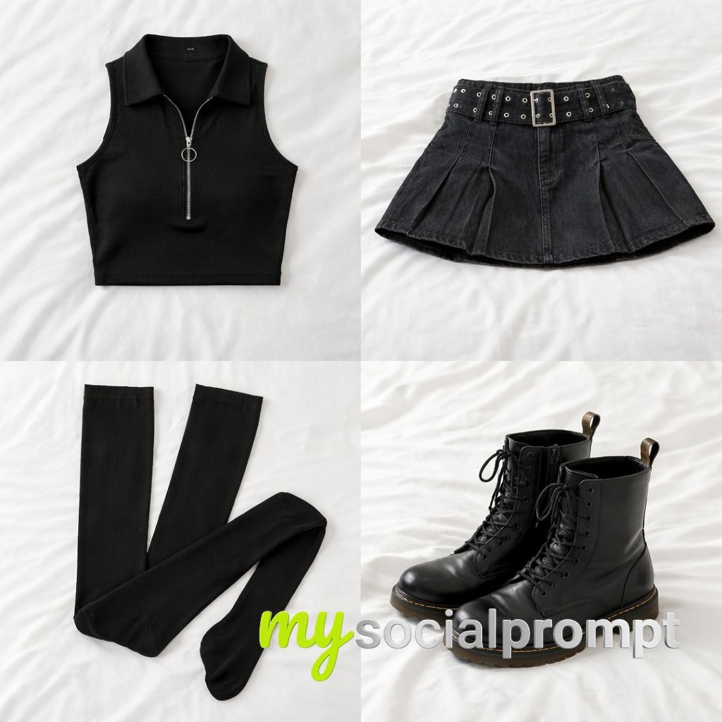 nanobanana prompt: Hyper-real Fashion Fusion: Anime Character in Live-Action Garments 2