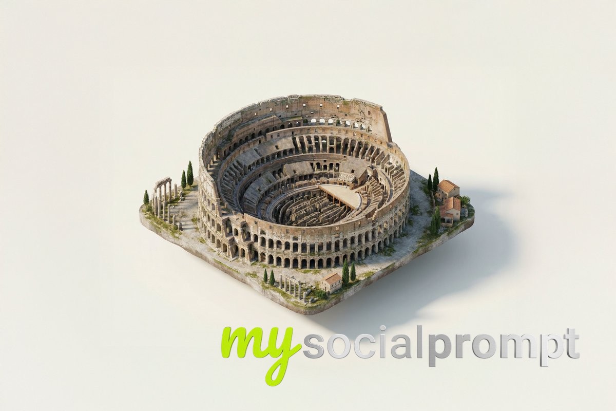 nanobanana prompt: Isometric Architectural Diorama with Realistic Textures 3