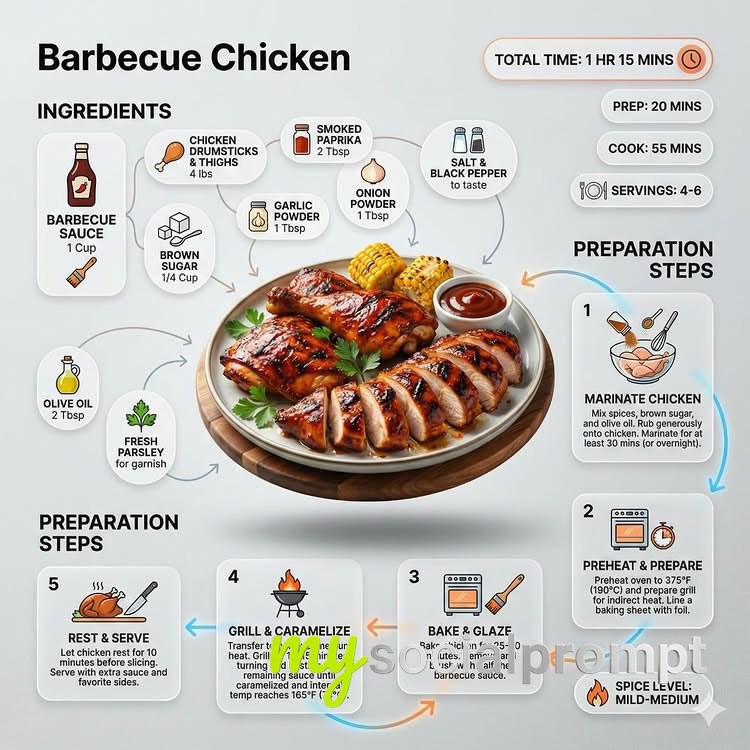 nanobanana prompt: Modern Recipe Infographic with Editorial Food Photography 3