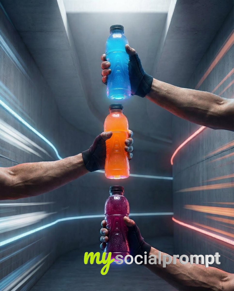 nanobanana prompt: Cinematic Beverage Product Photography: 4 Seasons of Hand-Held Drink Ads 4