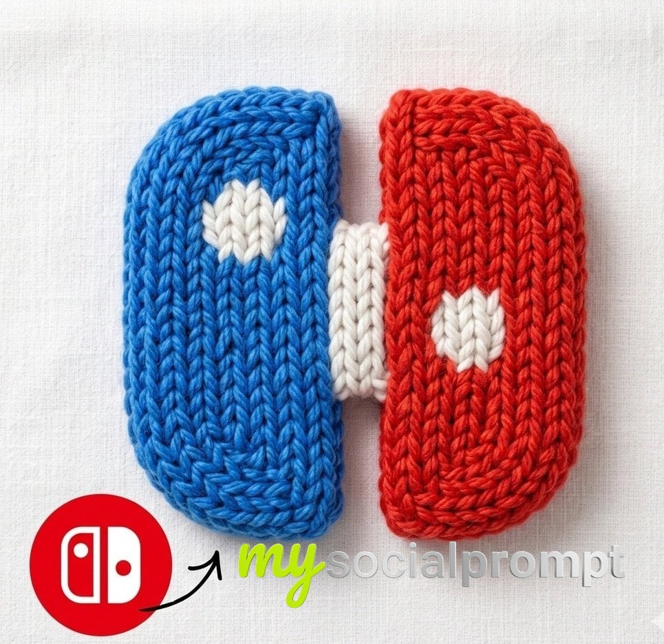 nanobanana prompt: Knitted Instagram Logo, Handcrafted Textile Design, Macro Product Photography - AI Prompt Image 2