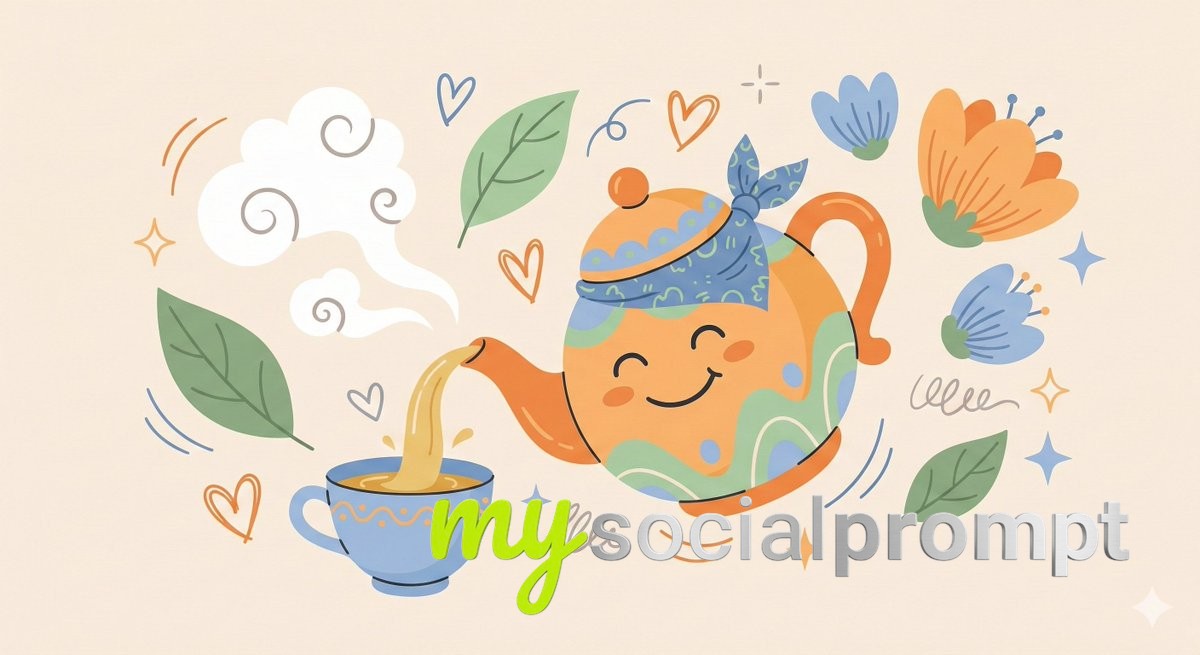 nanobanana prompt: Whimsical Flat Illustration with Abstract Scale & Minimalist Character Design 4