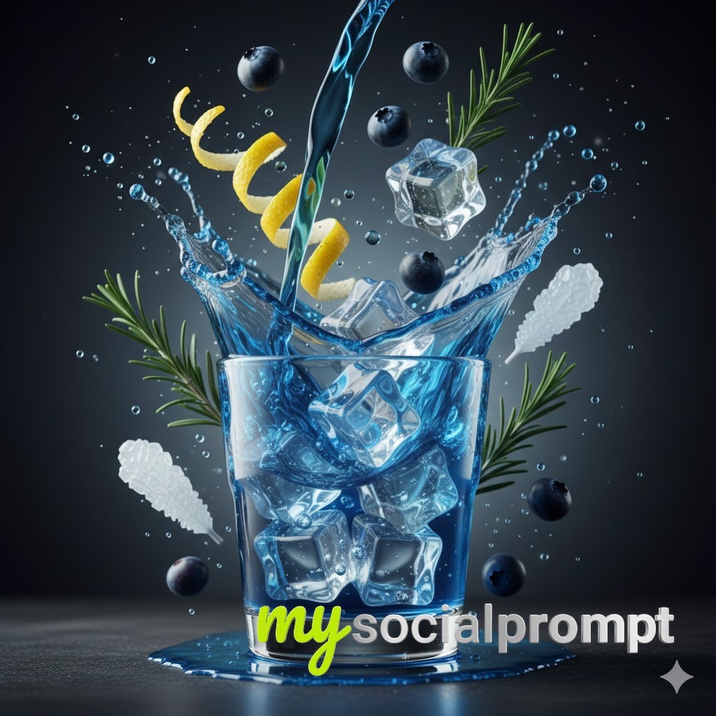 nanobanana prompt: Hyper-realistic Cocktail Photography with Cinematic Lighting