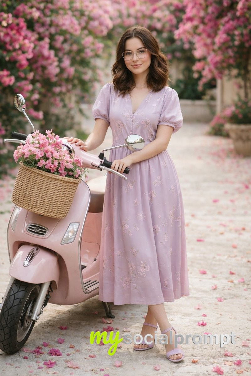 nanobanana prompt: Ultra-Realistic Floral Lifestyle Portrait with Cinematic Naturalism 2