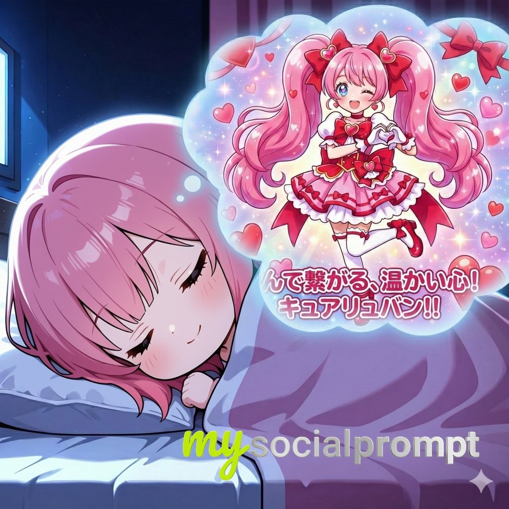 nanobanana prompt: Magical Girl Transformation with Cinematic Lighting & Vibrant Color Palette