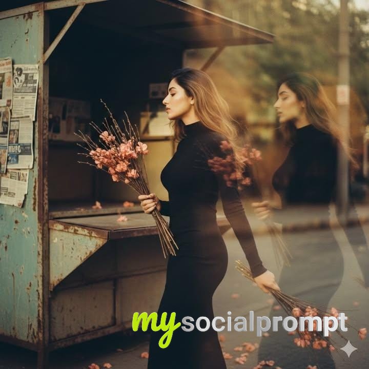 nanobanana prompt: Vintage Film Aesthetic with Motion Blur & Warm Tones