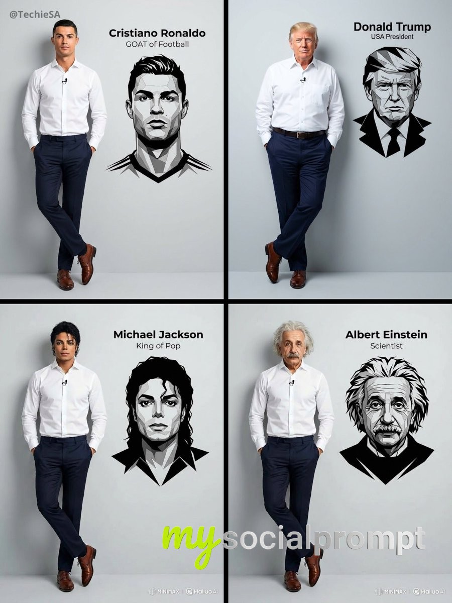 nanobanana prompt: Ultra-realistic 8K Portrait with Minimalist Vector Art