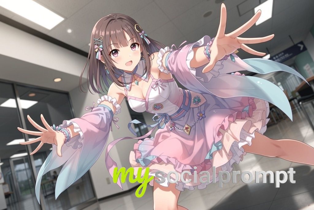 nanobanana prompt: Anime Battle Scene with Dutch Angle & Wide-Angle Distortion 4