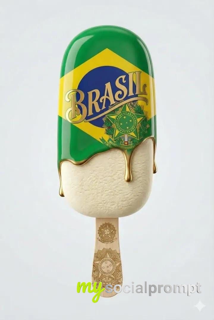 nanobanana prompt: Minimalist Kazakh Ice Cream Bar with Gold Ornamentation 3