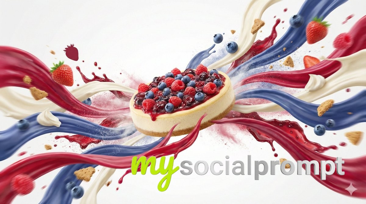nanobanana prompt: Cinematic Food Photography with Dynamic Energy Ribbons