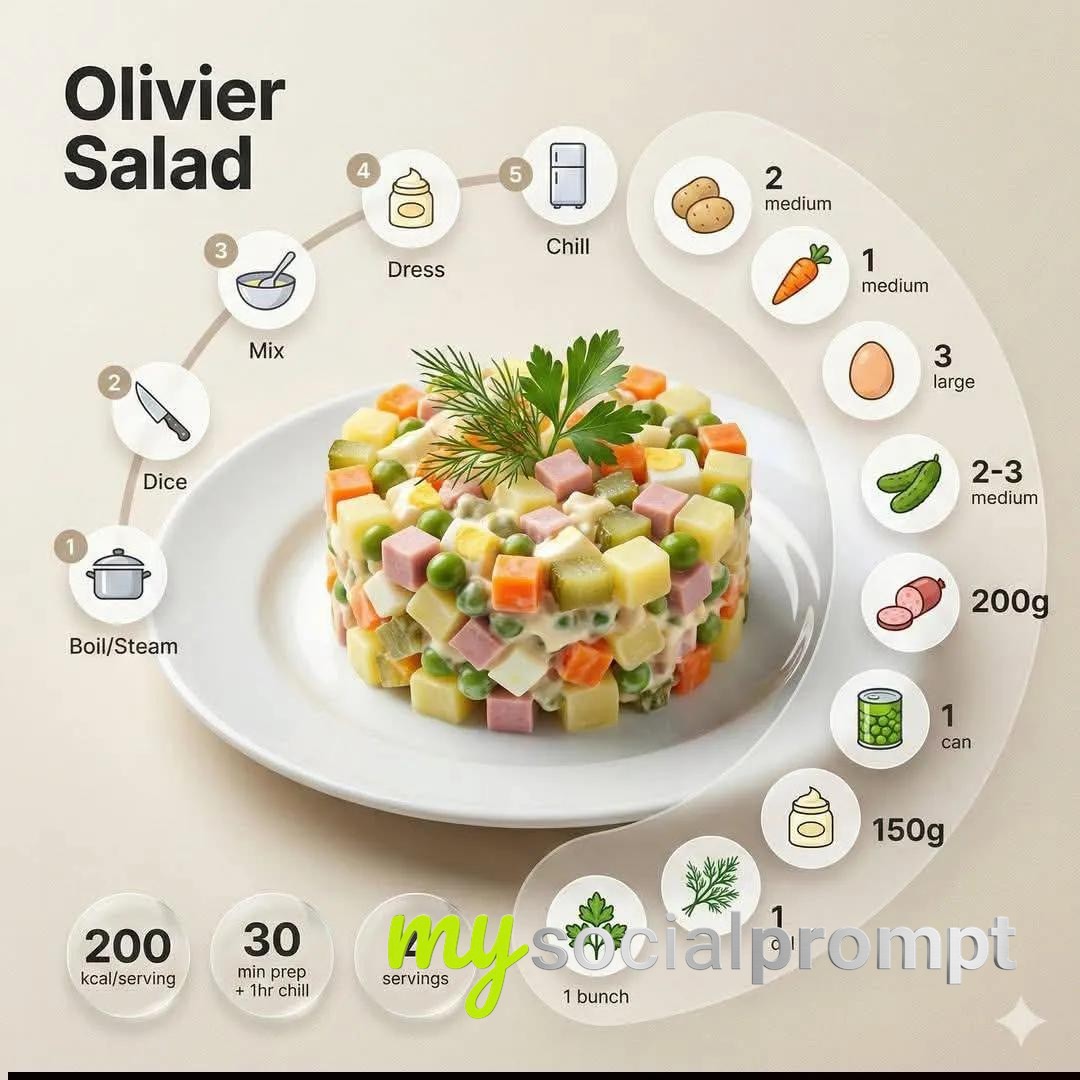 nanobanana prompt: Minimalist Scandinavian Recipe Infographic with 3-Quarter Food Styling