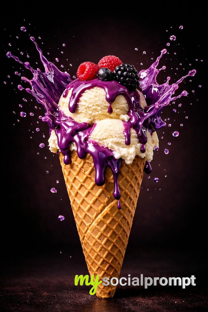 nanobanana prompt: Hyperreal Food Photography with Frozen Motion & Studio Lighting 2