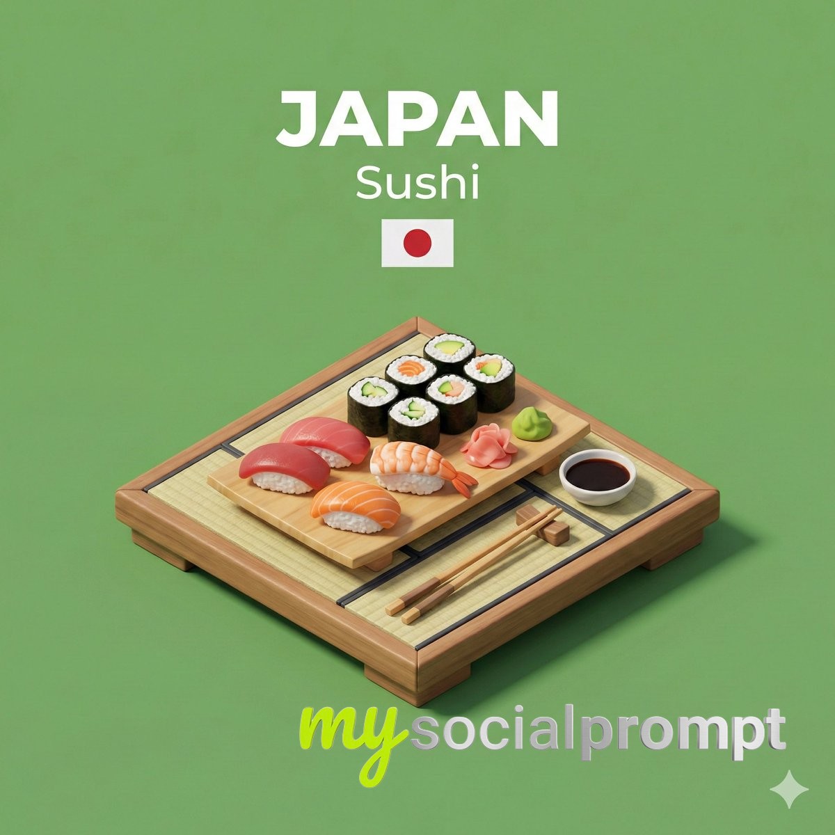 nanobanana prompt: Isometric Miniature Diorama of National Cuisine with PBR Materials 2