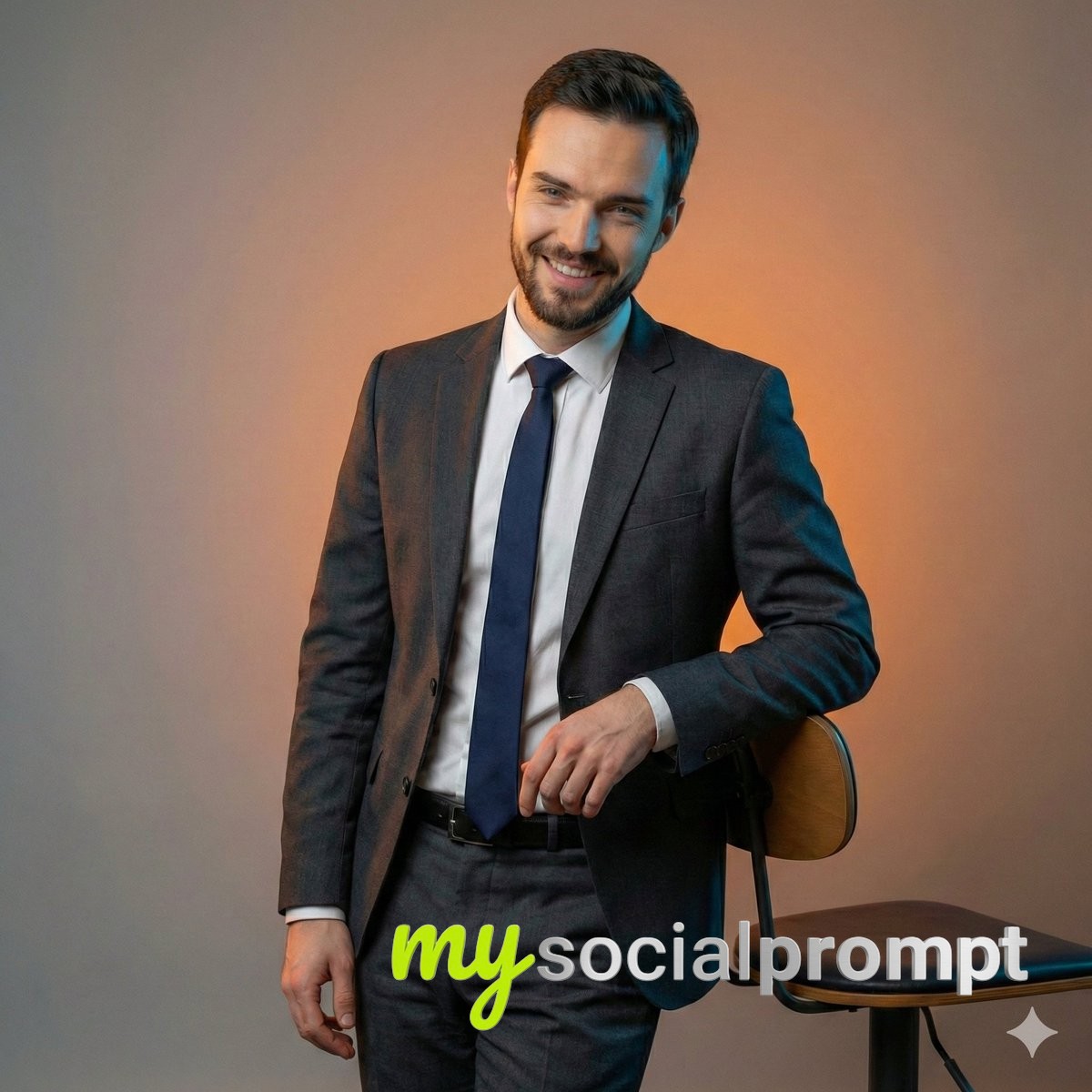 nanobanana prompt: Corporate Portrait with Cinematic Lighting & Minimalist Composition 2