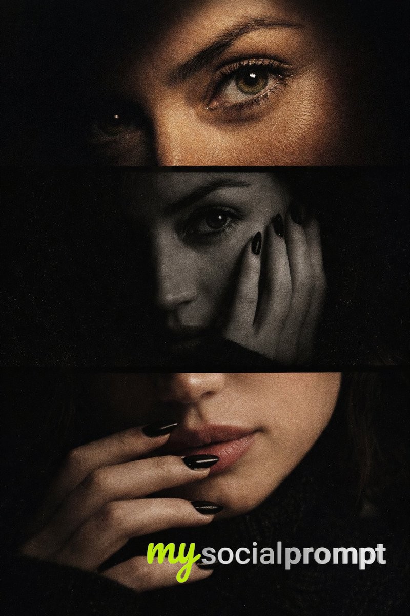nanobanana prompt: Noir Triptych Portrait with Chiaroscuro Lighting & Cinematic Grain