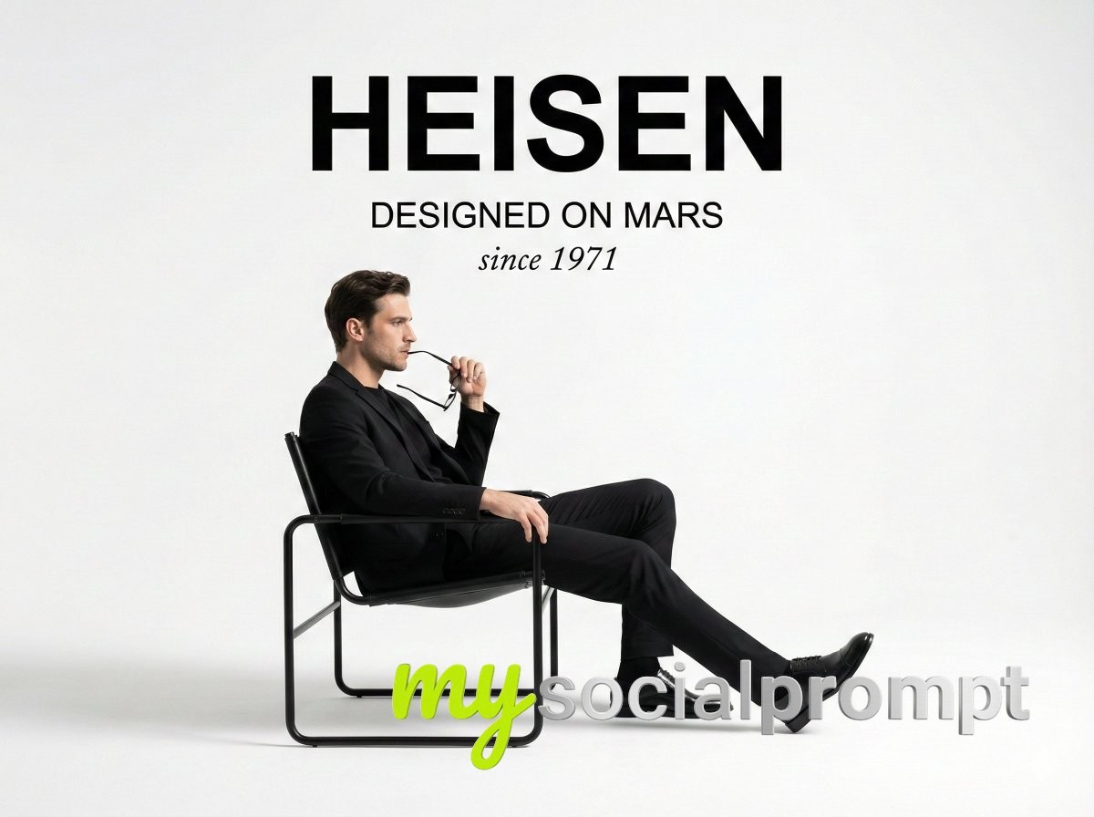 nanobanana prompt: Minimalist Studio Fashion Ad with Elegant Typography