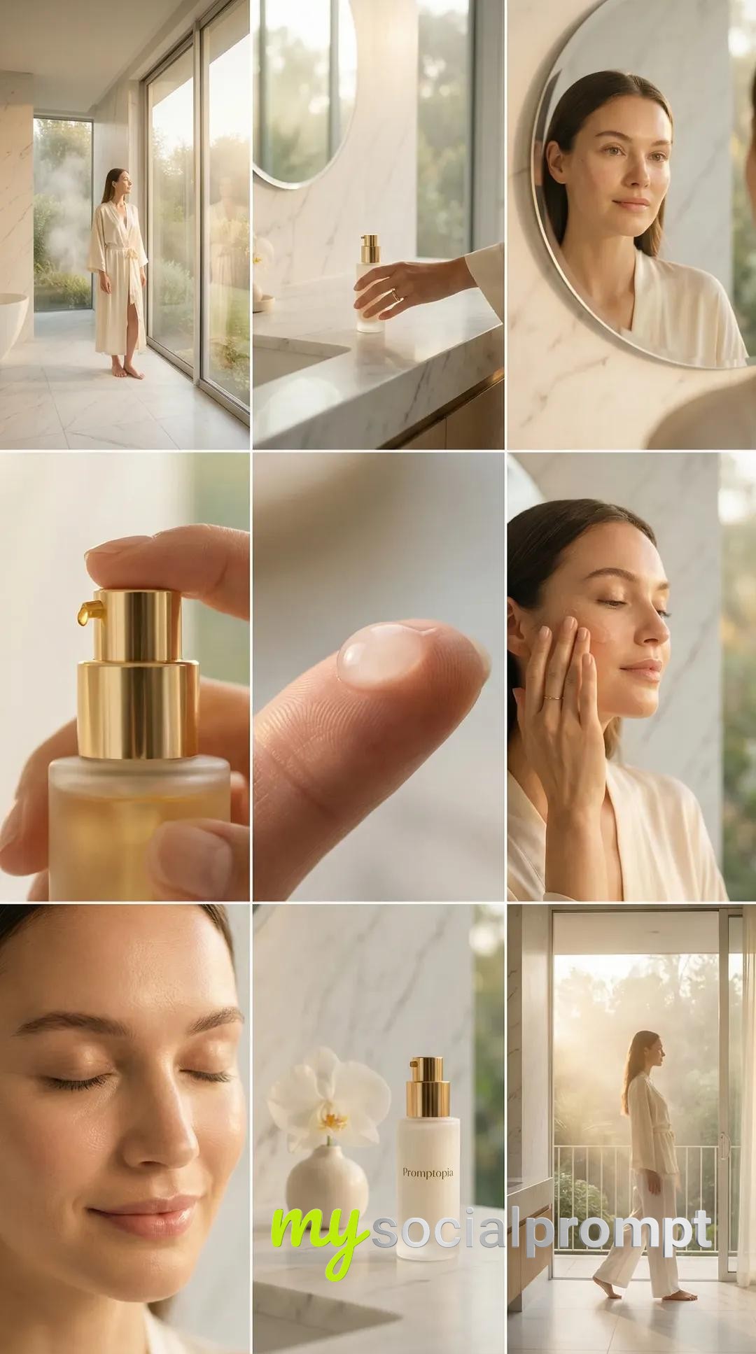 nanobanana prompt: Cinematic Wellness Editorial with Minimalist Luxury Aesthetic