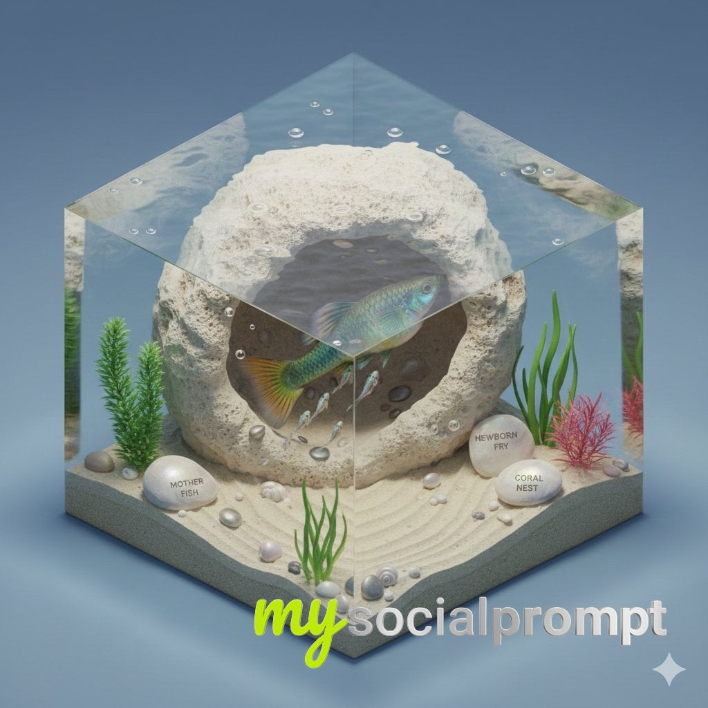 nanobanana prompt: Isometric Pastel Parrot Nest Diorama – Mother Feeding Chicks in Wholesome Storybook Style 2