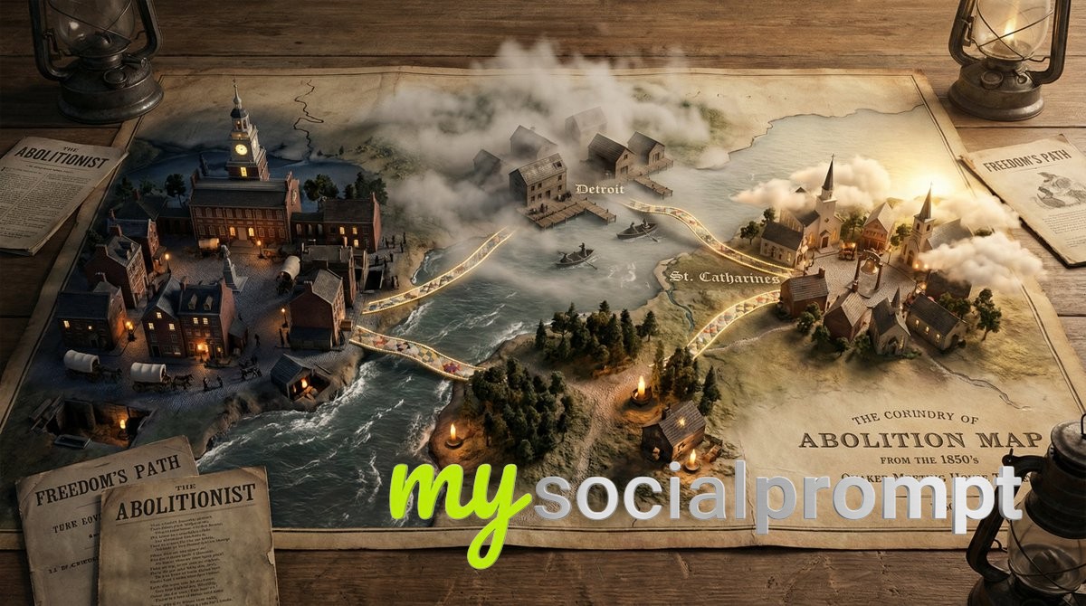 nanobanana prompt: Photorealistic Miniature Worlds Erupting from Weathered Map 2