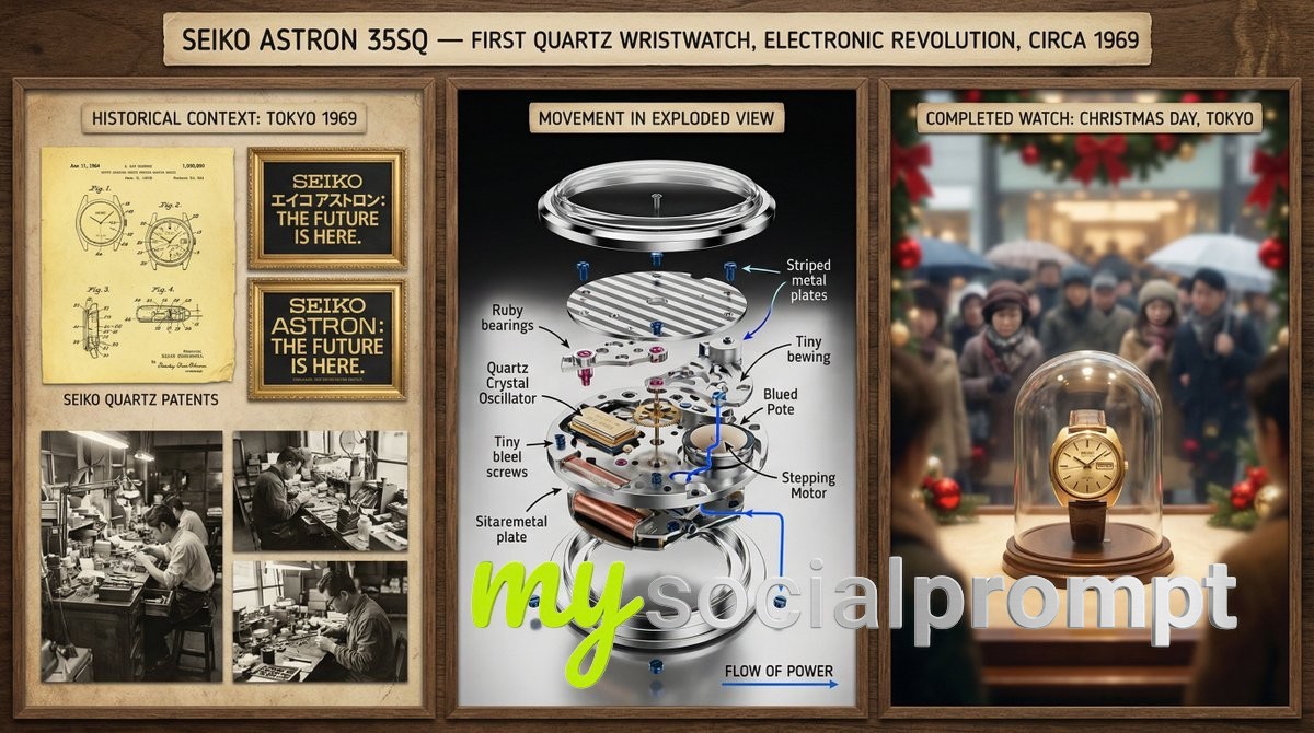 nanobanana prompt: Horological Documentation Board with Cinematic Lighting & Mechanical Precision 4