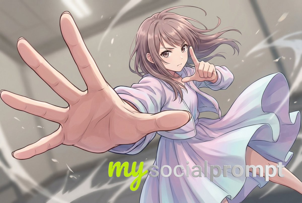 nanobanana prompt: Anime Battle Scene with Dutch Angle & Wide-Angle Distortion 2